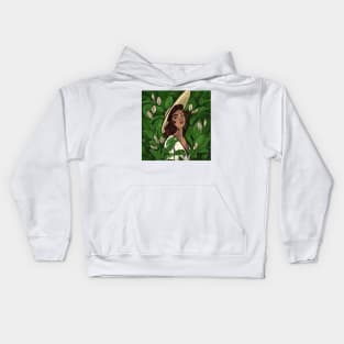 among the peace lilies Kids Hoodie